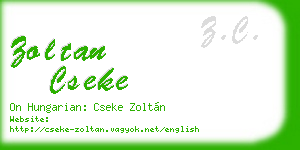 zoltan cseke business card