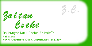 zoltan cseke business card